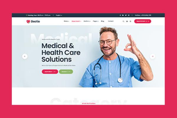 Doctio Medical Health Website Template