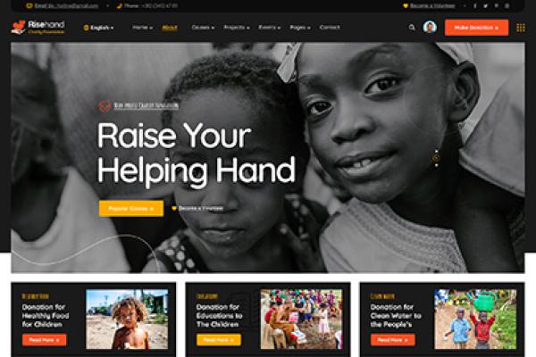Raisehand Charity Foundation Template