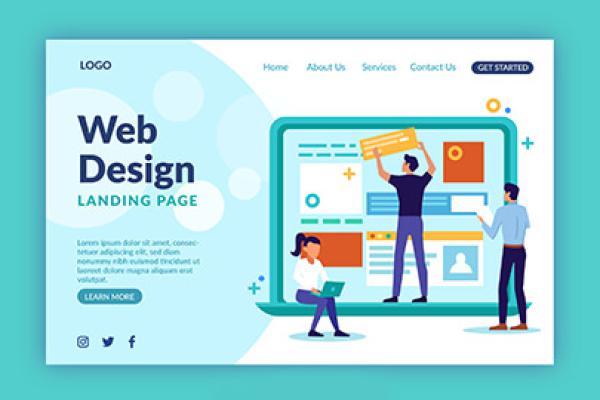 Web Design Landing PSD Template